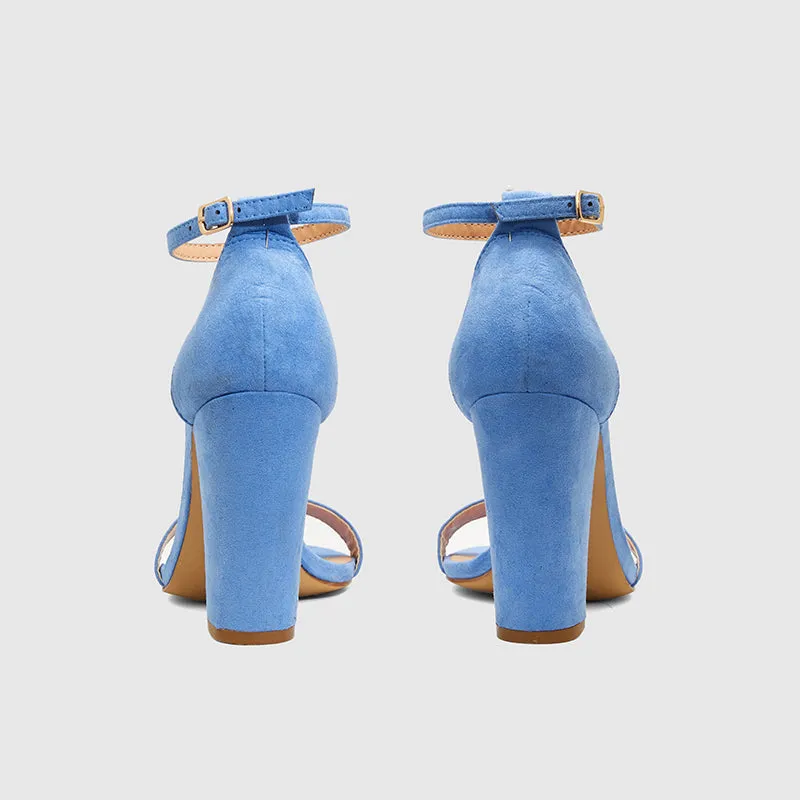 Ankle Strap Block Heels Sandals
