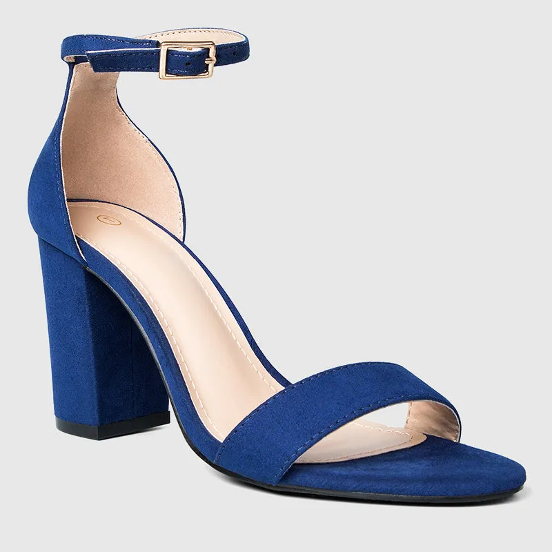 Ankle Strap Block Heels Sandals