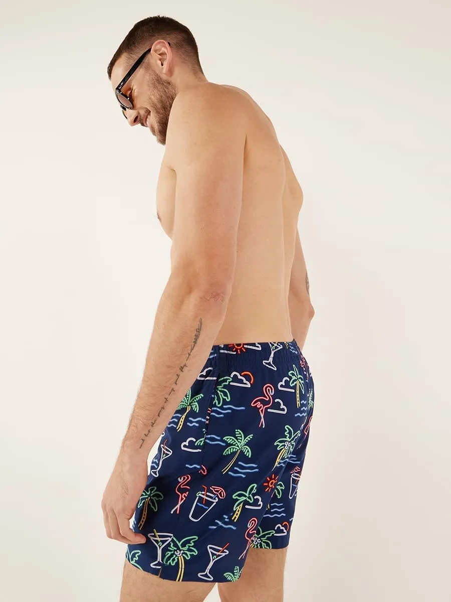 Chubbies Mens Swim Trunks ?C Mens Swim Shorts with 4-Way Stretch, 7?? Beach Shorts with Elastic Waist, Mesh Lining, UPF 50 