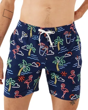 Chubbies Mens Swim Trunks ?C Mens Swim Shorts with 4-Way Stretch, 7?? Beach Shorts with Elastic Waist, Mesh Lining, UPF 50 