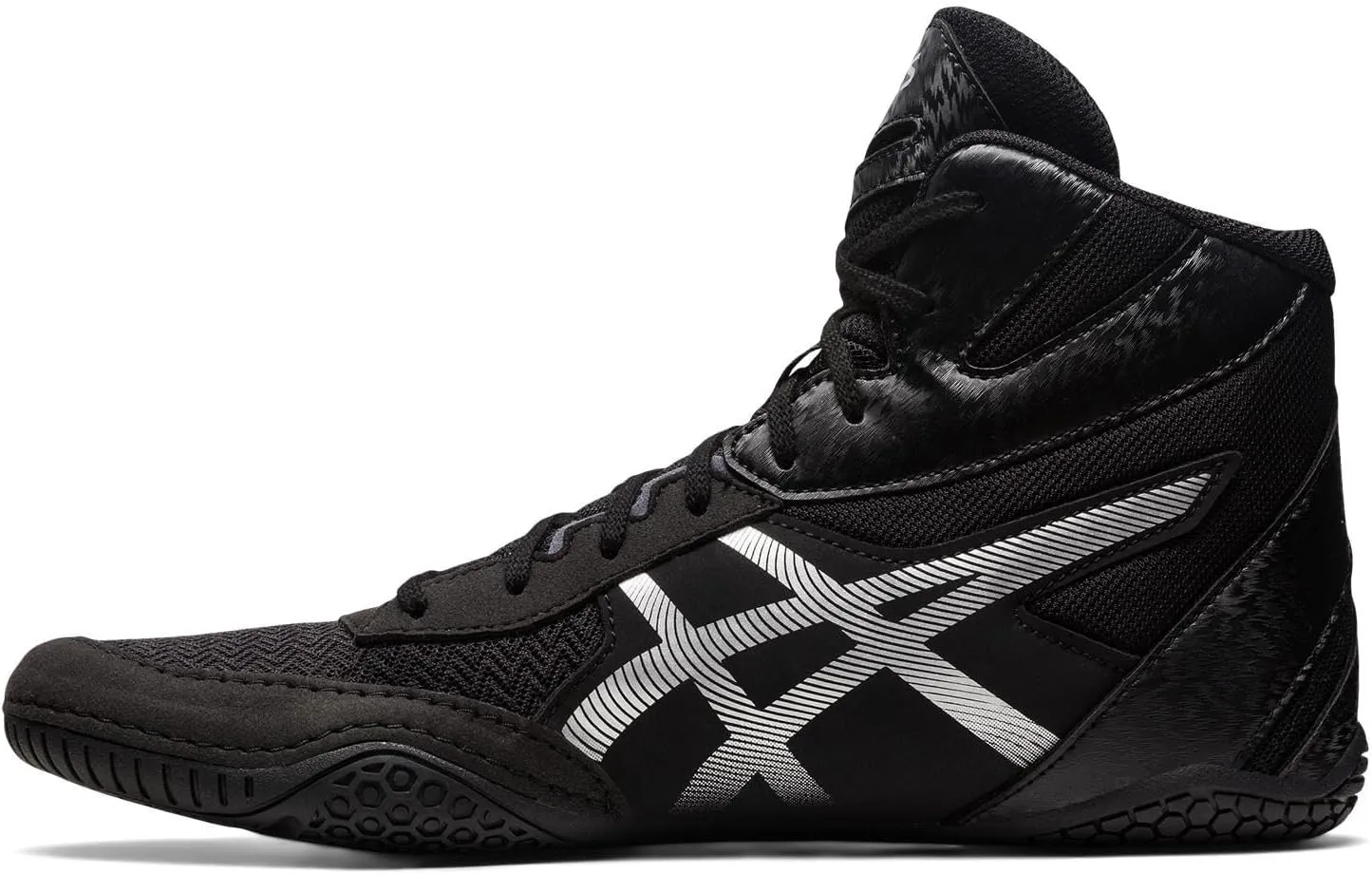 Matcontrol 3 Wrestling Shoe ASICS, Black/Pure Silver