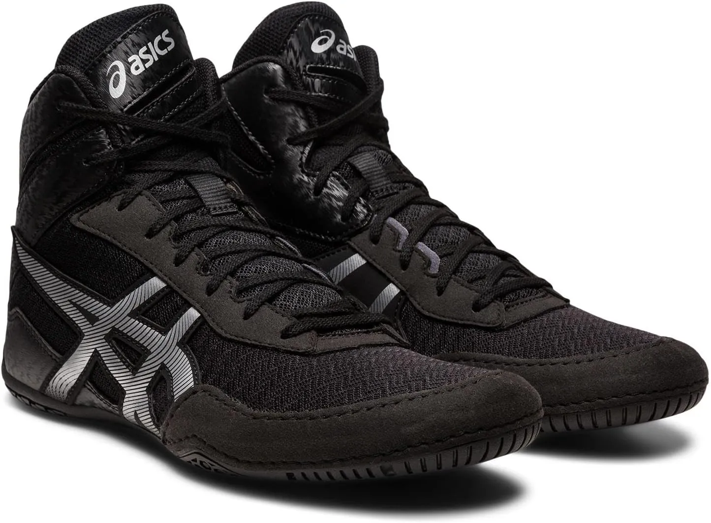 Matcontrol 3 Wrestling Shoe ASICS, Black/Pure Silver